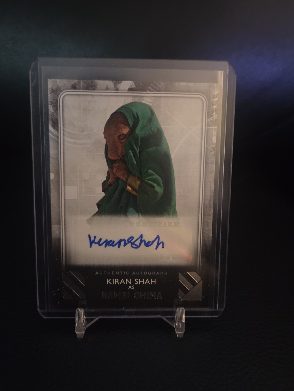 Topps Star Wars Kiran Shah in Episode IX – The Rise Autograph Collectible Card